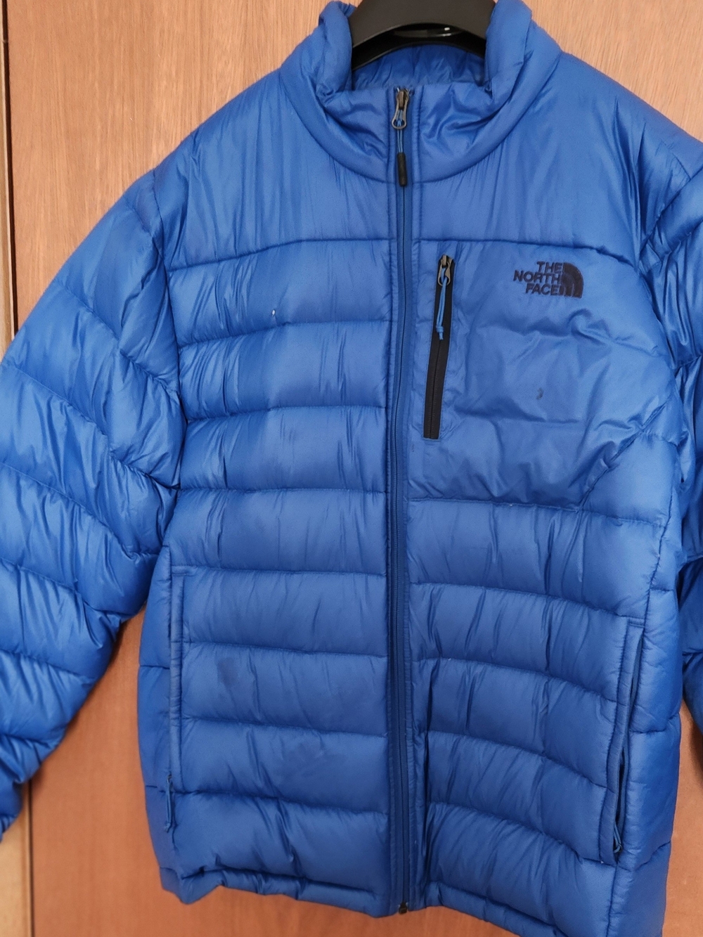 Mens The North Face Blue Puffy Jacket Size M